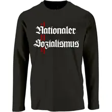 Herren Langarm Shirt - Nationaler Sozialismus Vorderseite