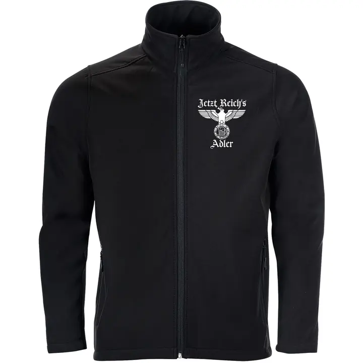 Bestickte Herren Softshelljacke "2-lagig" - Jetzt Reichs Adler