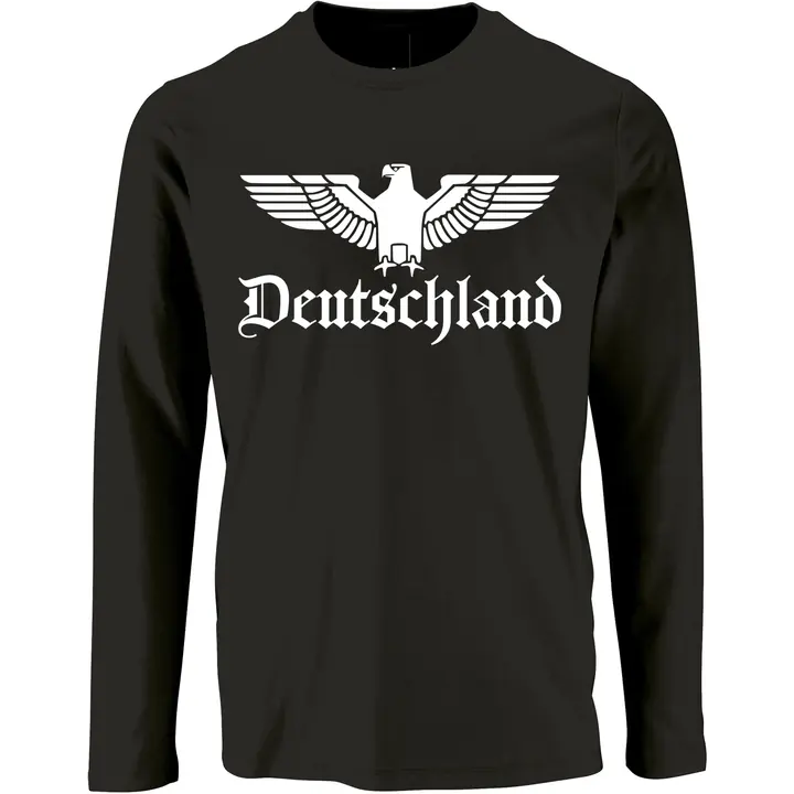 Herren Langarm Shirt - Adler, Deutschland
