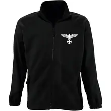 Bestickte Herren Standard Fleecejacke - Adler, Kreuz - gewählte Variante