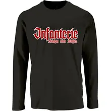 Herren Langarm Shirt - Infanterie, Königin aller Waffen Vorderseite