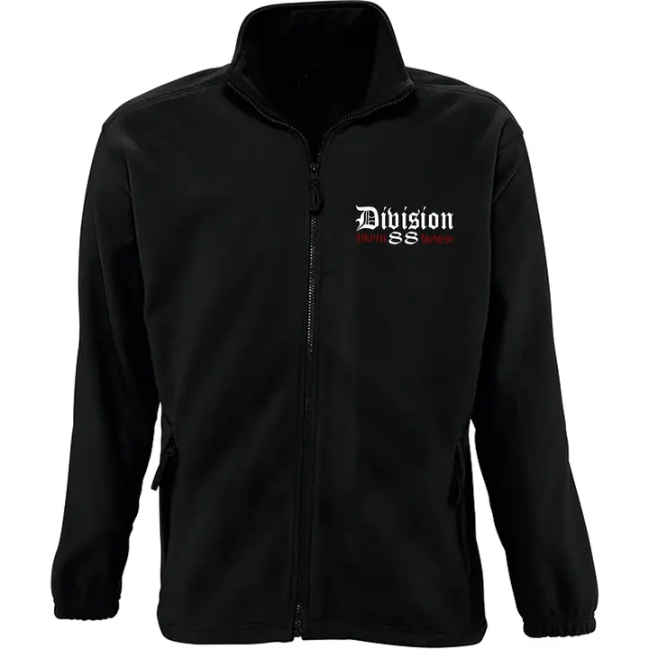 Bestickte Herren Standard Fleecejacke - Division 88 Runen