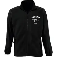 Bestickte Herren Standard Fleecejacke - Defend Europe - gewählte Variante