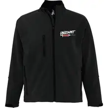Bestickte Damen Softshelljacke "3-lagig" - Ungeimpft, Spritze - gewählte Variante