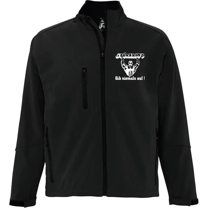 Bestickte Damen Softshelljacke "3-lagig" - Störkraft gib niemals auf