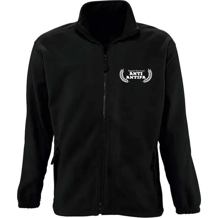 Bestickte Herren Standard Fleecejacke - Anti-Antifa