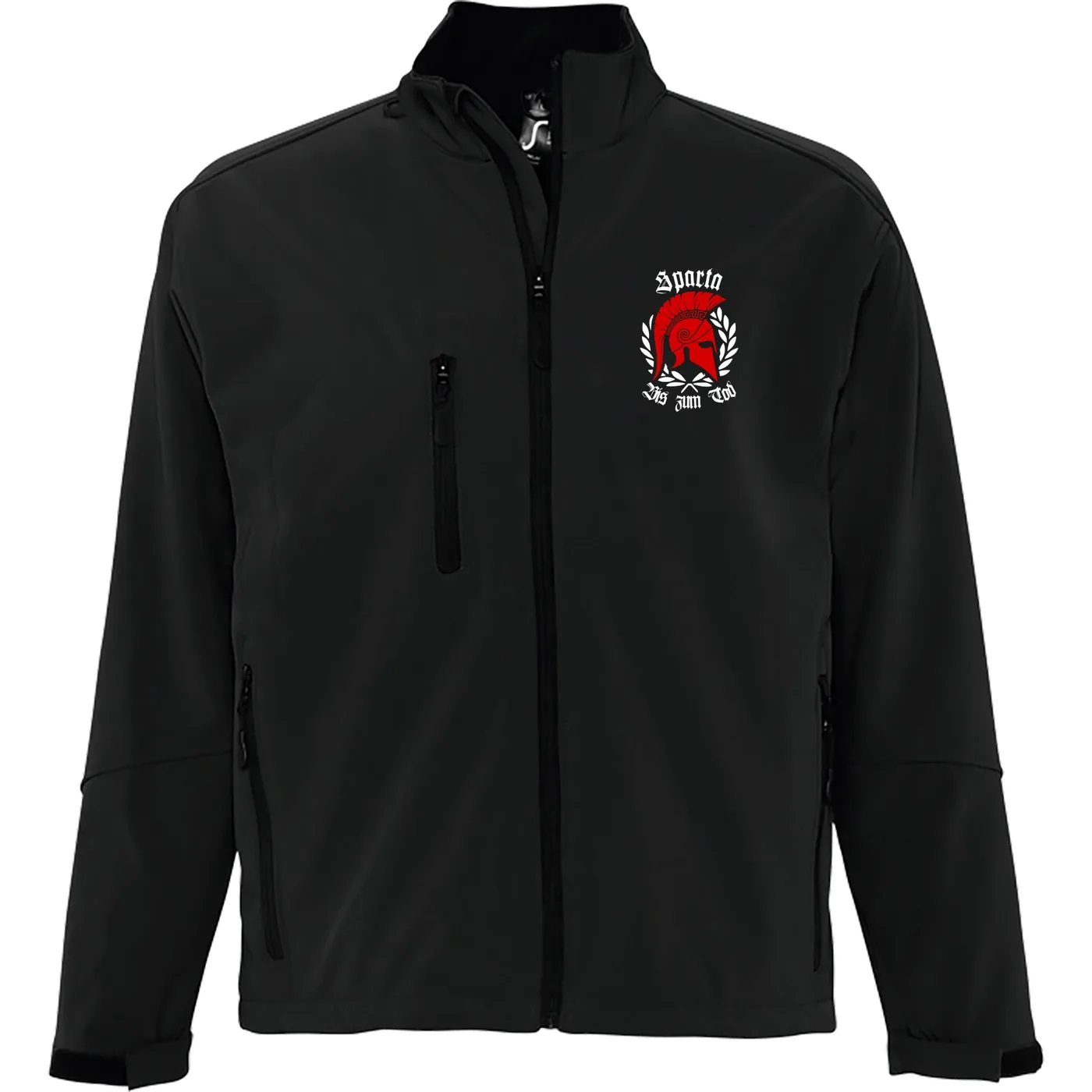 Bestickte Damen Softshelljacke "3-lagig" - Sparta, bis zum Tod
