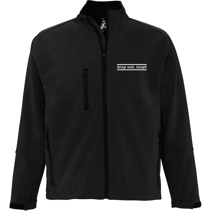 Bestickte Damen Softshelljacke "3-lagig" - Klagt nicht kämpft