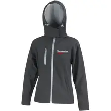 Bestickte Damen Softshell Kapuzenjacke - Nationalist für Heimat, Volk und Vaterland - gewählte Variante
