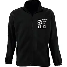 Bestickte Herren Standard Fleecejacke - Unsere Faust für unser Land - gewählte Variante