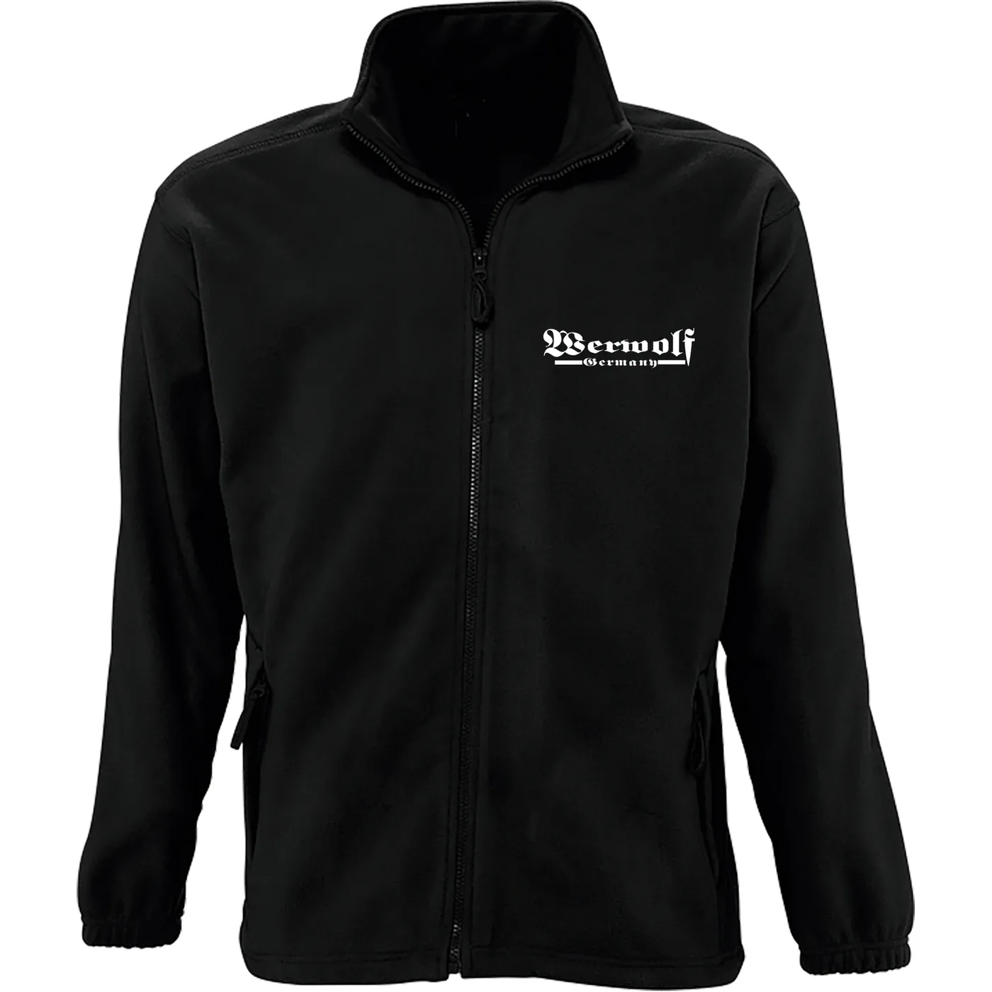 Bestickte Herren Standard Fleecejacke - Werwolf Germany ohne Wolf
