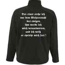 Bestickte Damen Softshelljacke "3-lagig" - Rudolf Hess Rückseite