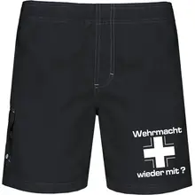 Bestickte Herren Badehose - Wehrmacht wieder mit Vorderseite