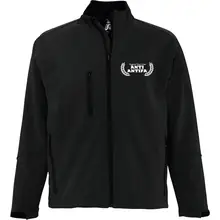 Bestickte Herren Softshelljacke "3-lagig" - Anti-Antifa Vorderseite