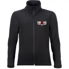 Bestickte Damen Softshelljacke "2-lagig" - NS HC, more than music Vorderseite