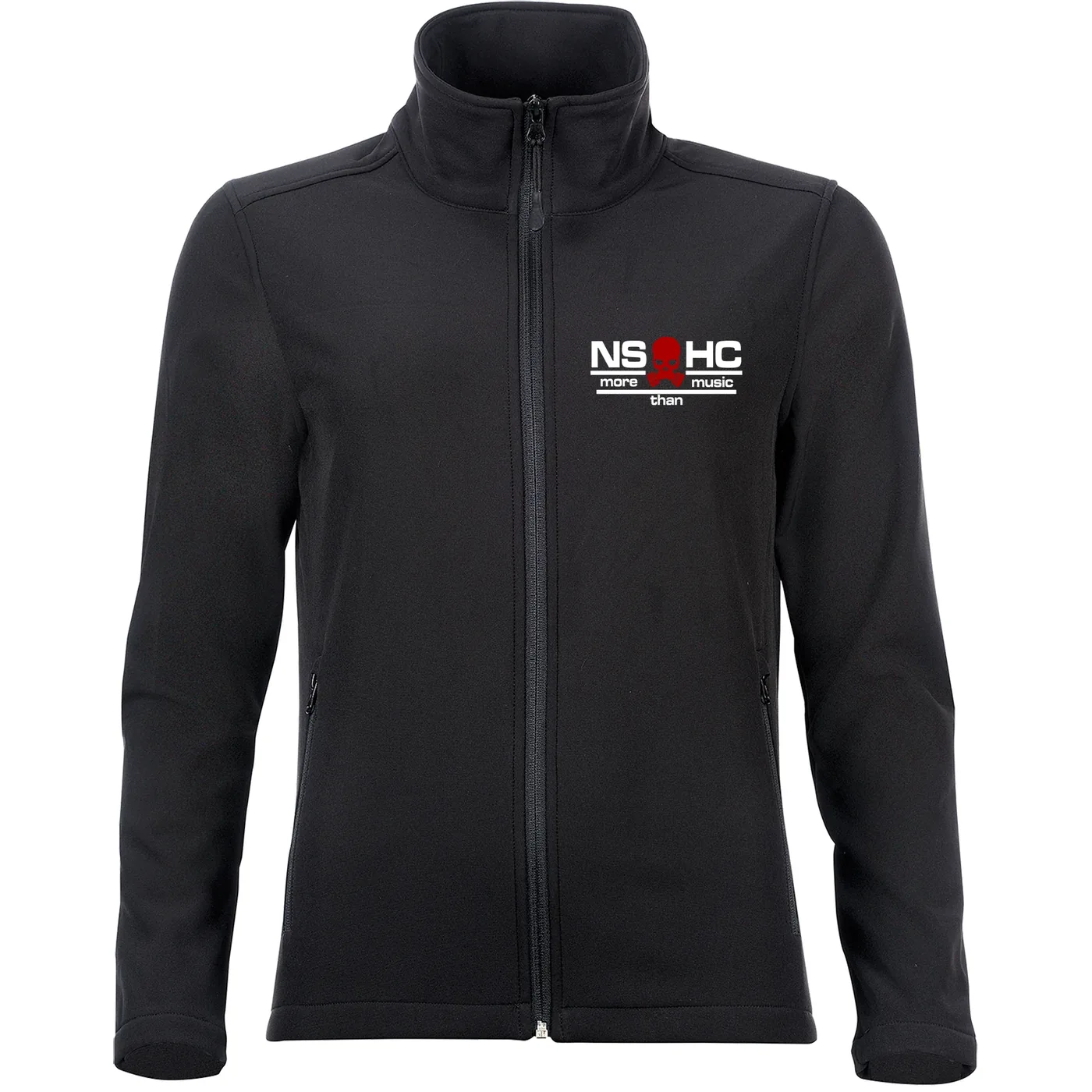 Bestickte Damen Softshelljacke "2-lagig" - NS HC, more than music