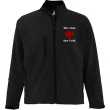 Bestickte Damen Softshelljacke "3-lagig" - Wir sind das Volk - gewählte Variante