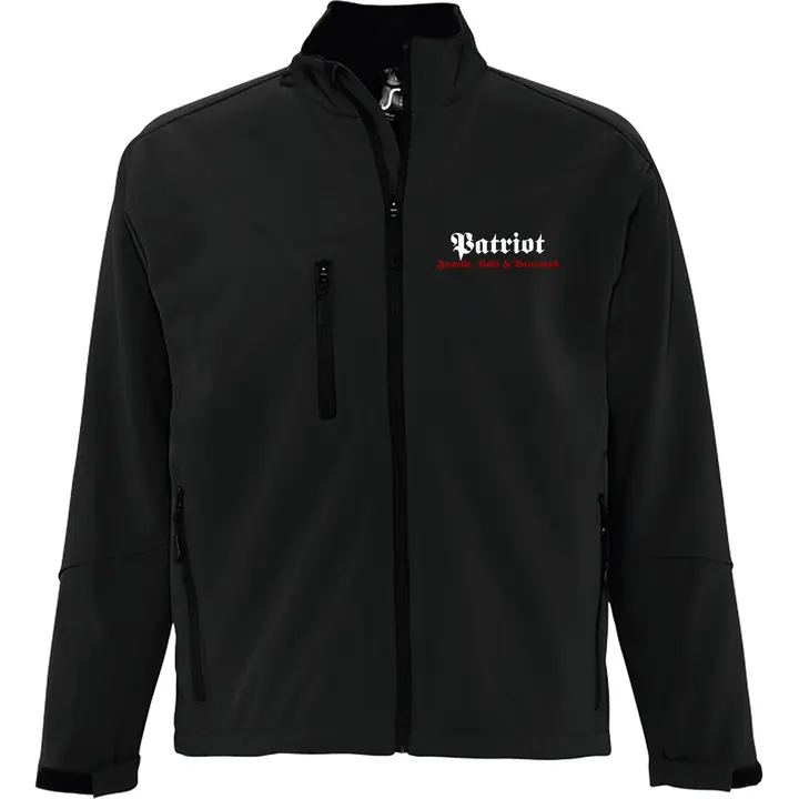 Bestickte Herren Softshelljacke "3-lagig" - Patriot