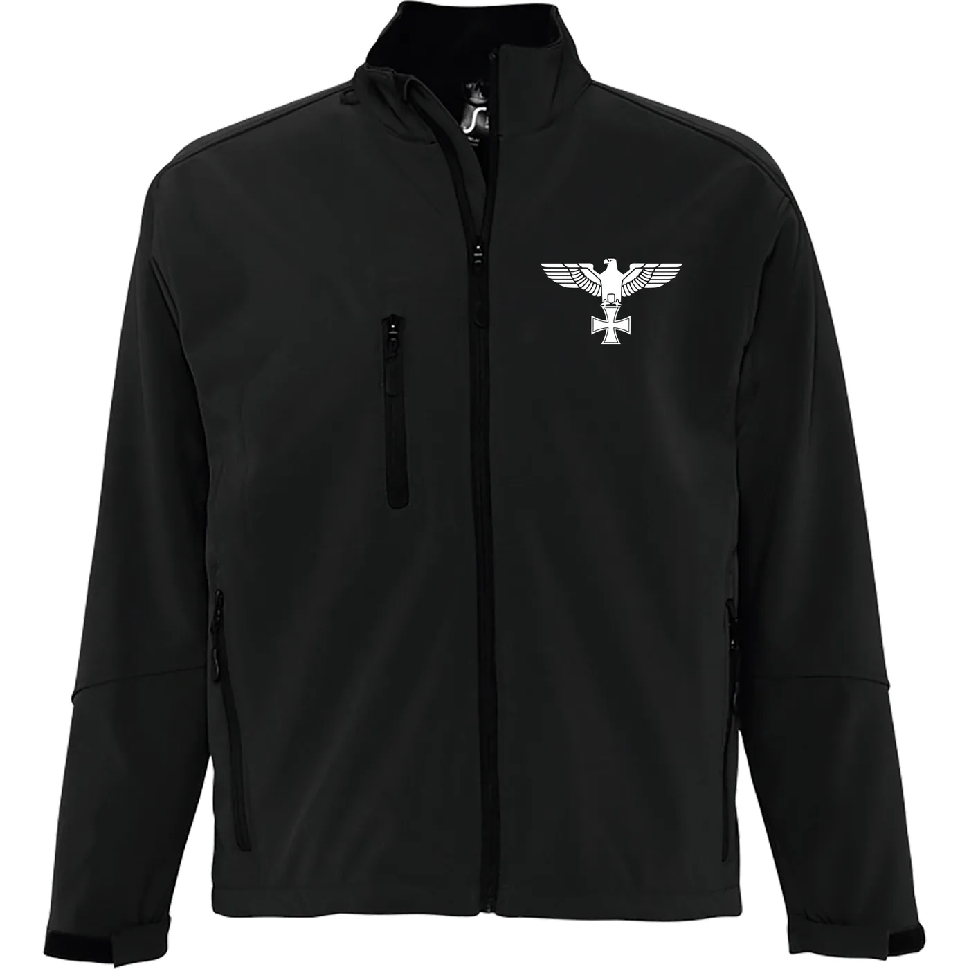 Bestickte Damen Softshelljacke "3-lagig" - Adler, Kreuz