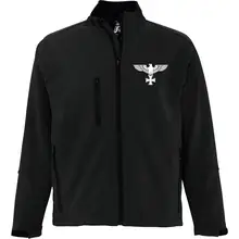 Bestickte Damen Softshelljacke "3-lagig" - Adler, Kreuz - gewählte Variante