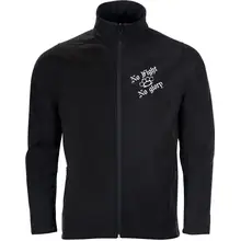 Bestickte Herren Softshelljacke "2-lagig" - Life is Pain Vorderseite