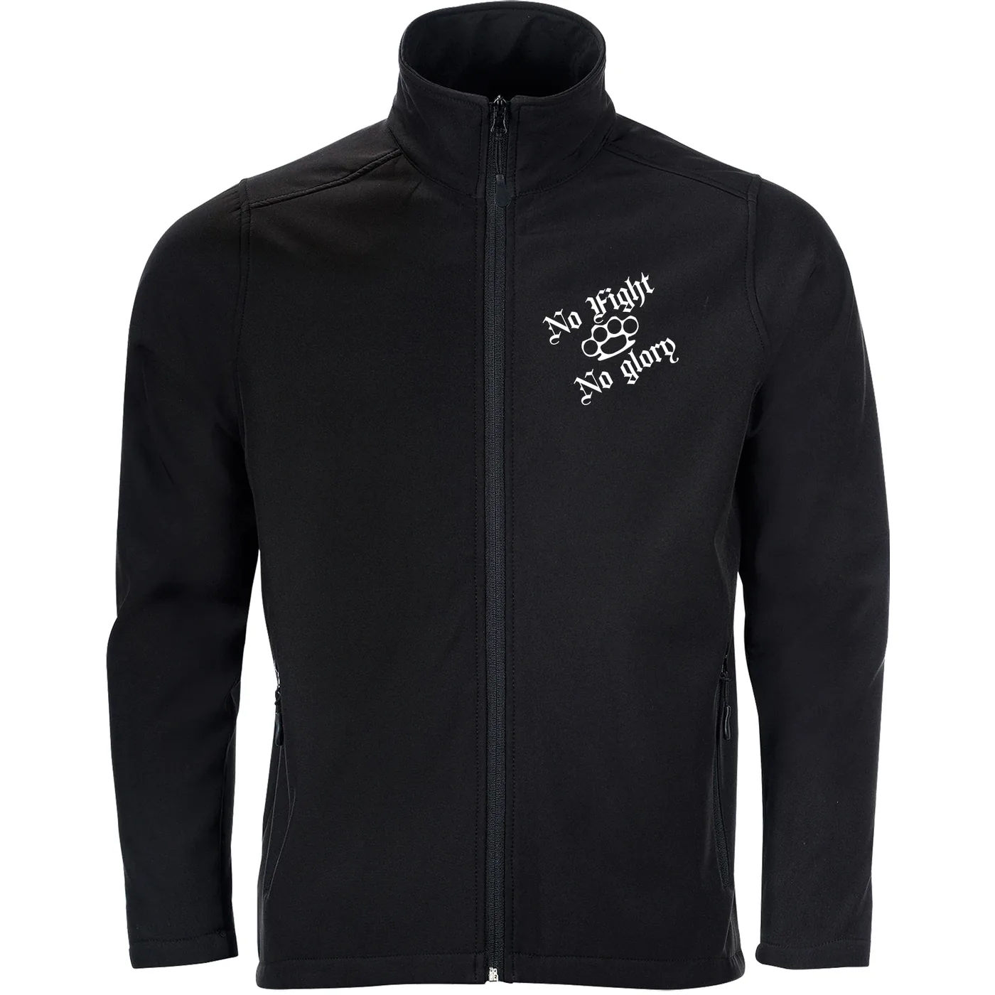 Bestickte Herren Softshelljacke "2-lagig" - Life is Pain