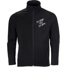 Bestickte Herren Softshelljacke "2-lagig" - Life is Pain - gewählte Variante