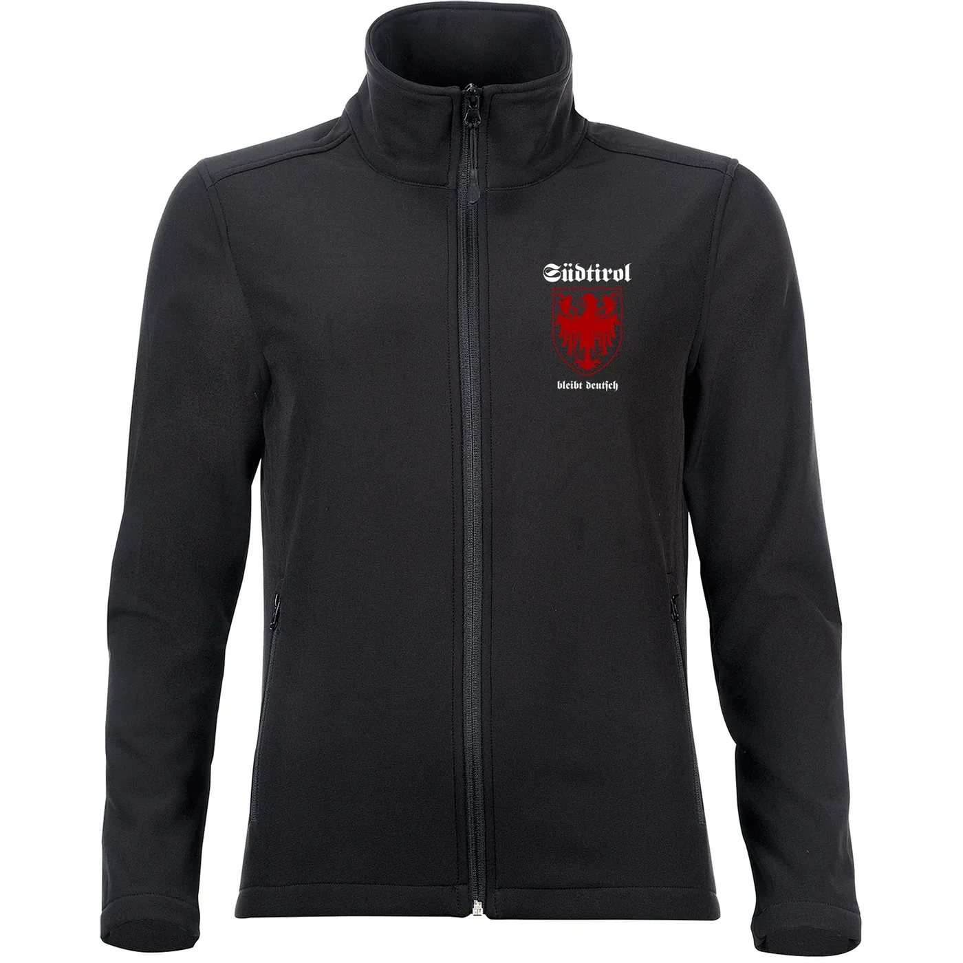 Bestickte Damen Softshelljacke "2-lagig" - Südtirol bleibt deutsch