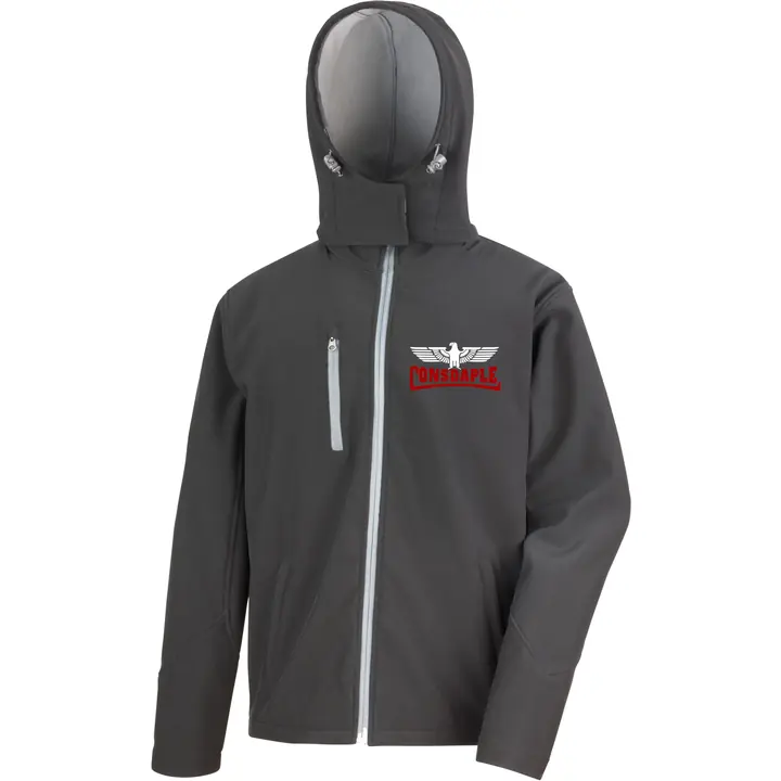Bestickte Herren Softshell Kapuzenjacke - Consdaple mit Adler