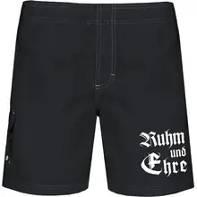 Bestickte Herren Badehose - Ruhm und Ehre Vorderseite