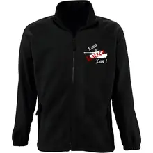 Bestickte Herren Standard Fleecejacke - Lasst die Katzen los - gewählte Variante
