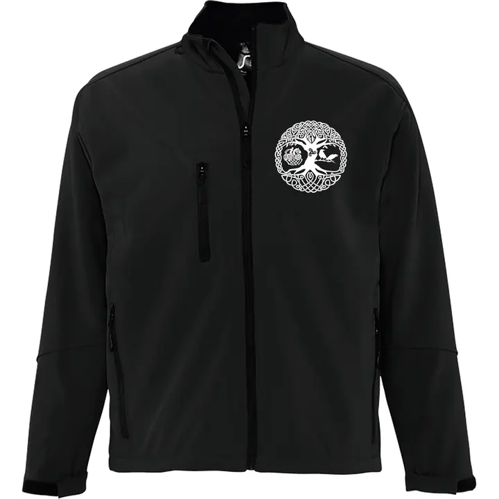 Bestickte Herren Softshelljacke "3-lagig" - Lebensbaum
