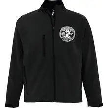 Bestickte Herren Softshelljacke "3-lagig" - Lebensbaum Vorderseite