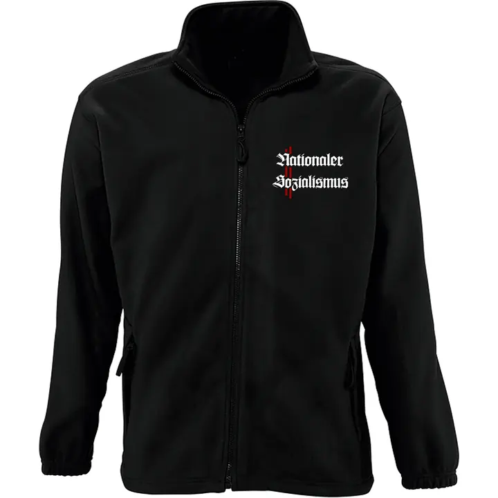 Bestickte Herren Standard Fleecejacke - Nationaler Sozialismus