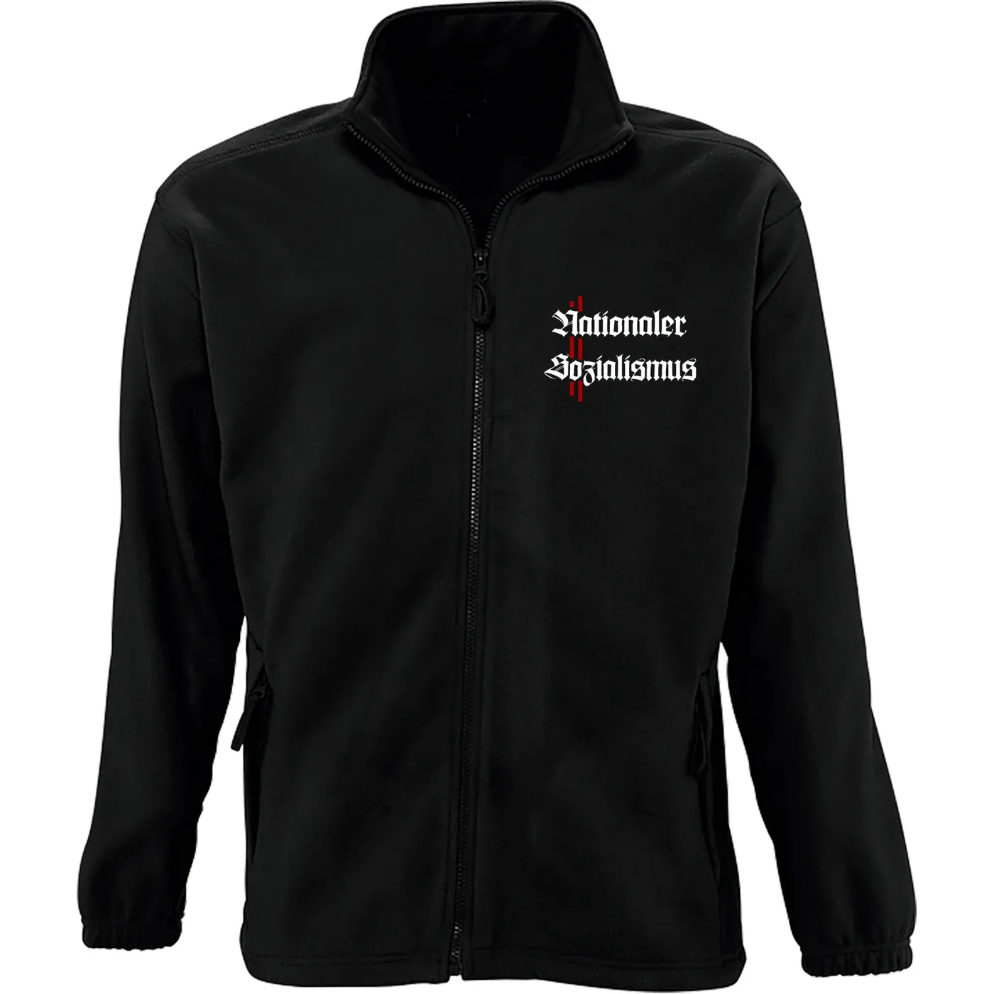 Bestickte Herren Standard Fleecejacke - Nationaler Sozialismus