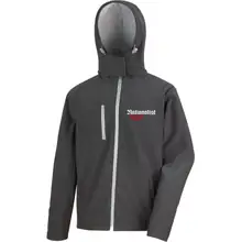 Bestickte Herren Softshell Kapuzenjacke - Nationalist für Heimat, Volk und Vaterland - gewählte Variante