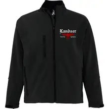 Bestickte Herren Softshelljacke "3-lagig" - Landser, Adler 88 Vorderseite