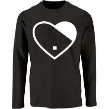 Herren Langarm Shirt - Herz Vorderseite