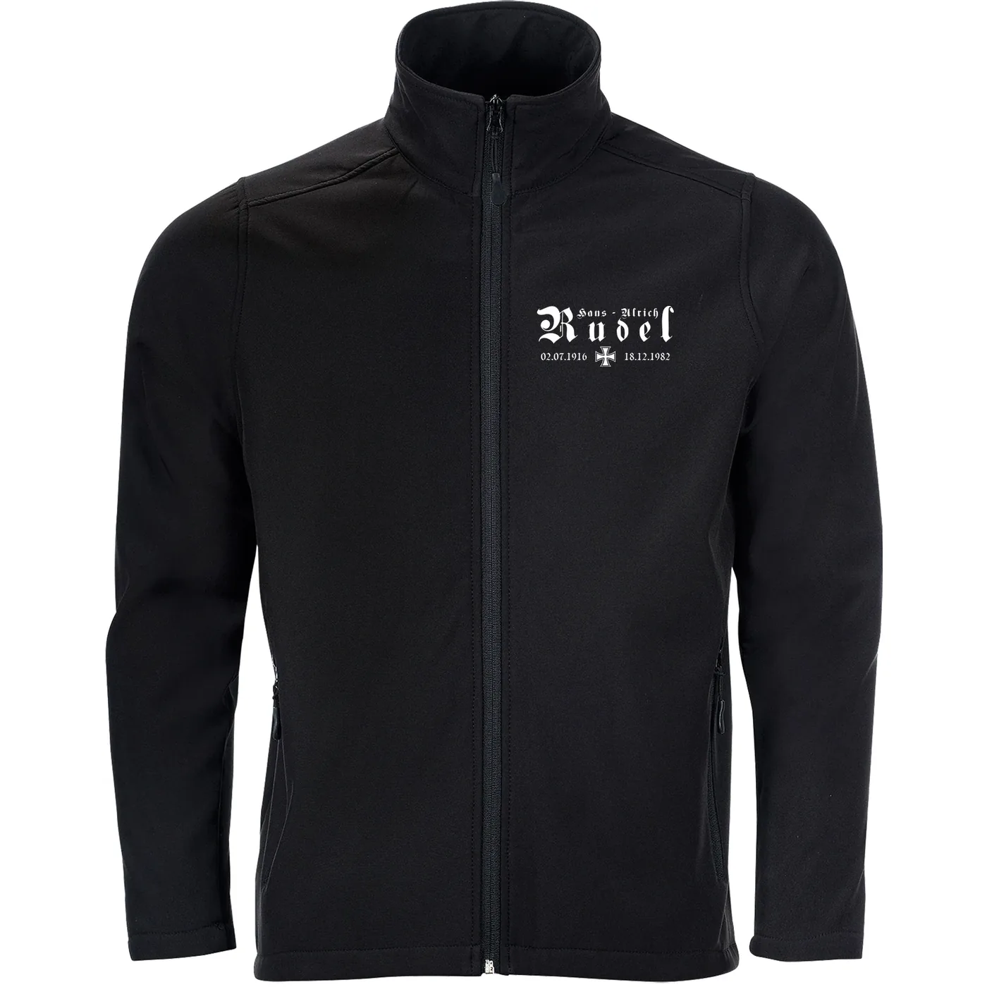 Bestickte Herren Softshelljacke "2-lagig" - Hans Ulrich Rudel, Kreuz
