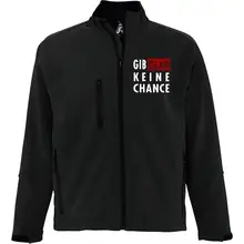 Bestickte Herren Softshelljacke "3-lagig" - Gib Islam keine Chance - gewählte Variante