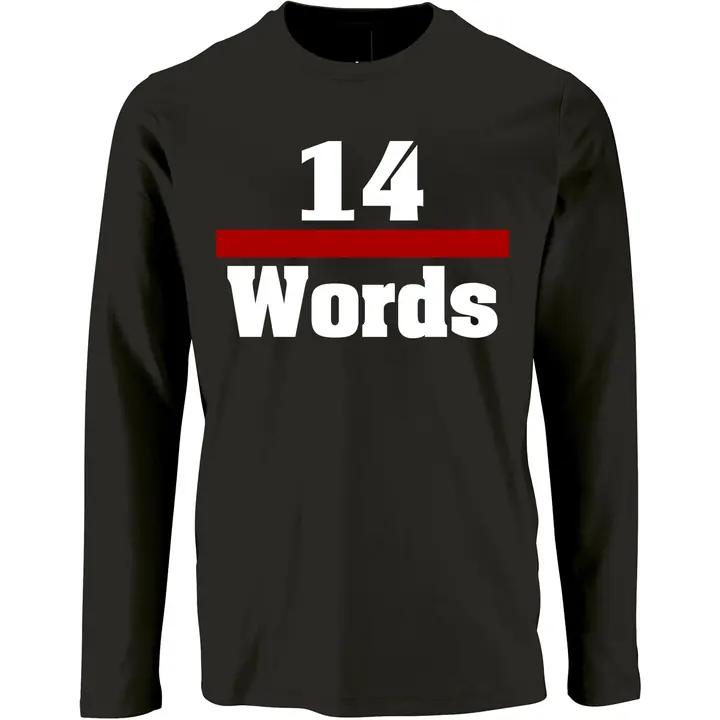 Herren Langarm Shirt - 14 Words