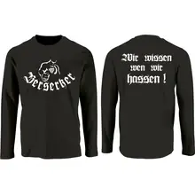 Herren Langarm Shirt - Berserker Vorder- und Rückseite