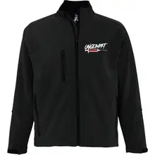 Bestickte Herren Softshelljacke "3-lagig" - Ungeimpft, Spritze - gewählte Variante