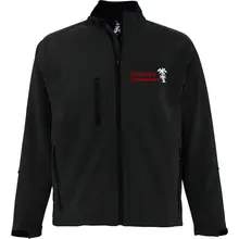 Bestickte Herren Softshelljacke "3-lagig" - Deutsches Afrikakorps Vorderseite