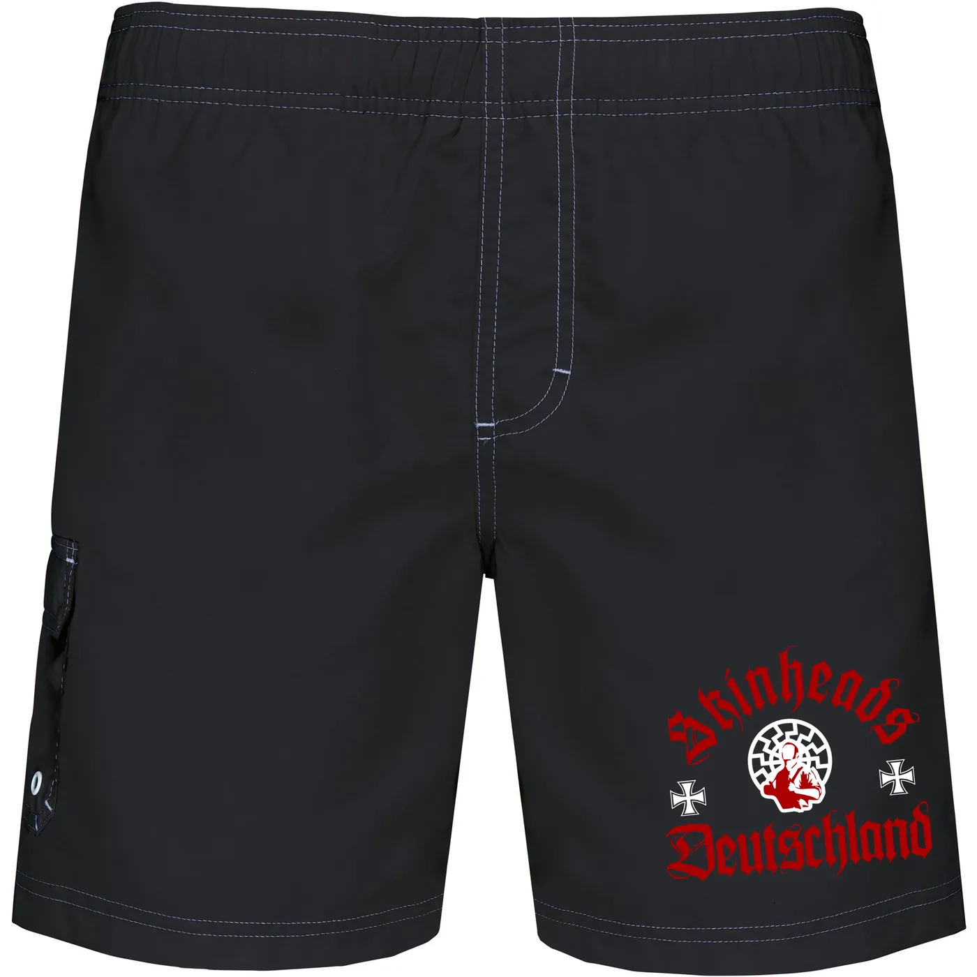 Bestickte Herren Badehose - Skinheads Deutschland