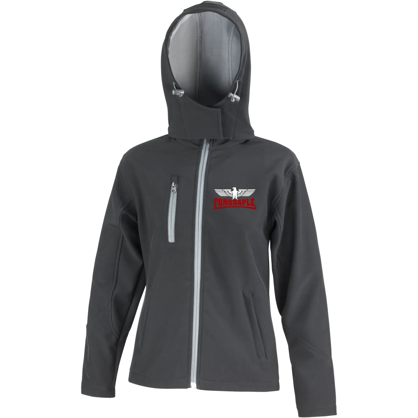 Bestickte Damen Softshell Kapuzenjacke - Consdaple mit Adler