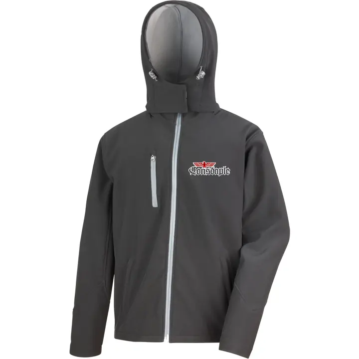 Bestickte Herren Softshell Kapuzenjacke - Consdaple, Adler 2018