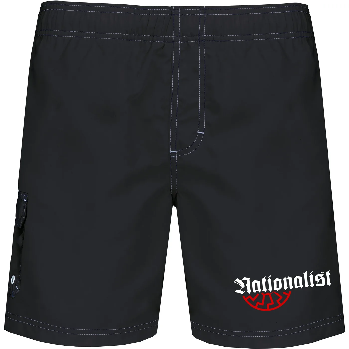 Bestickte Herren Badehose - Nationalist für Heimat, Volk und Vaterland