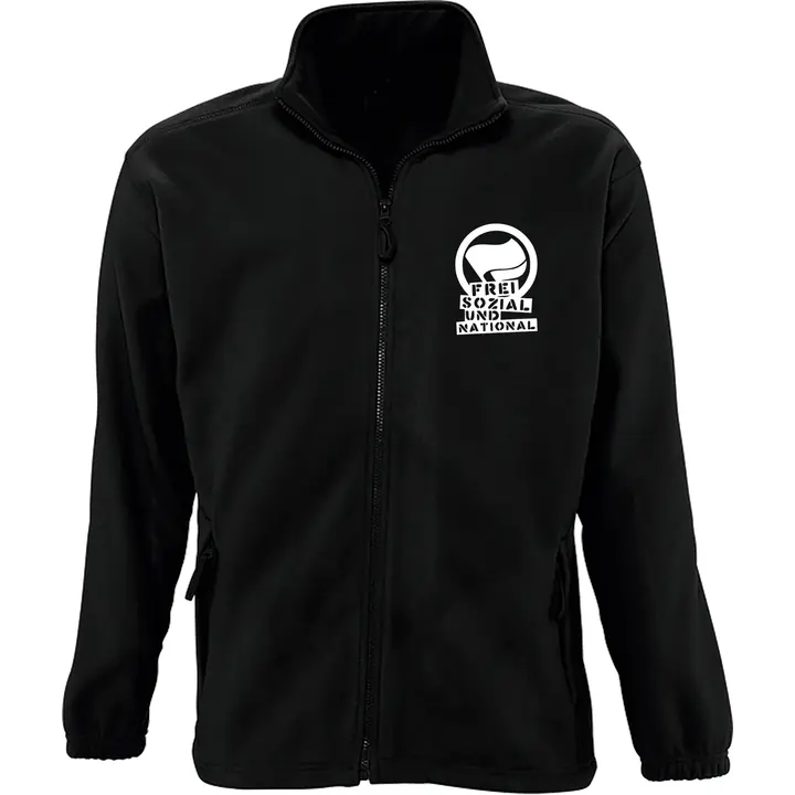 Bestickte Herren Standard Fleecejacke - Komm zur Revolution