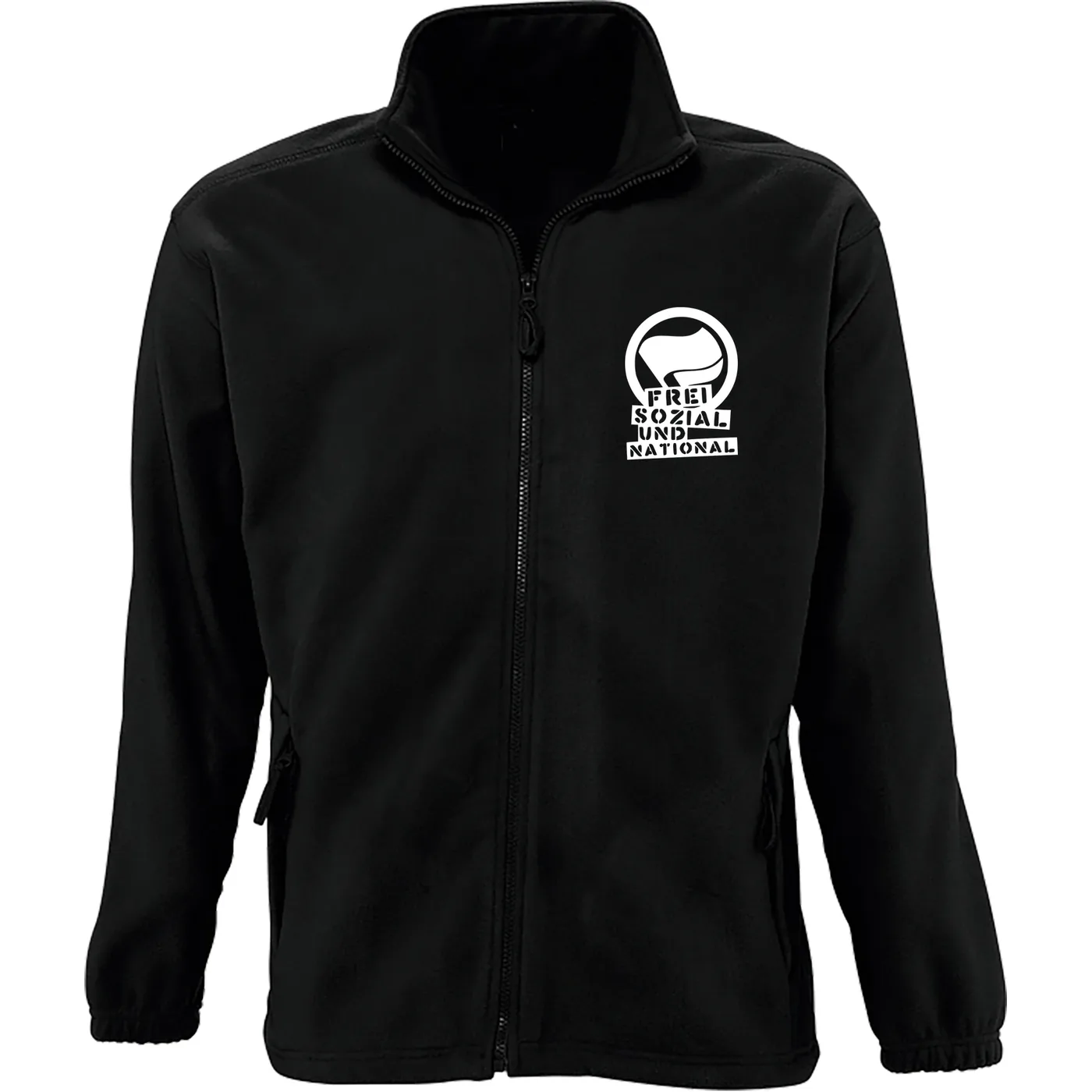 Bestickte Herren Standard Fleecejacke - Komm zur Revolution
